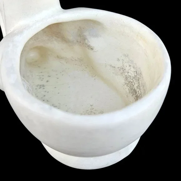 Matte White Pottery Bird Planter Trinket Bowl Mid-Century Modern 6 Inch - Picture 6 of 14